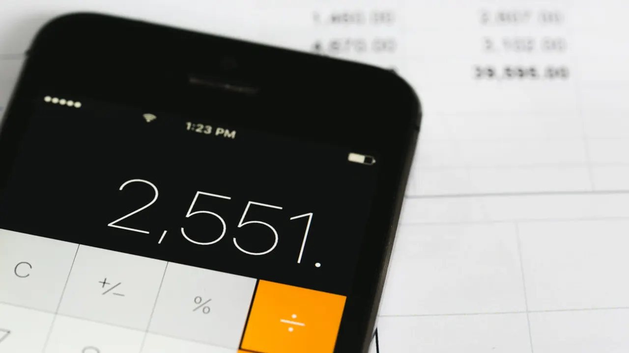 Calculating bills.