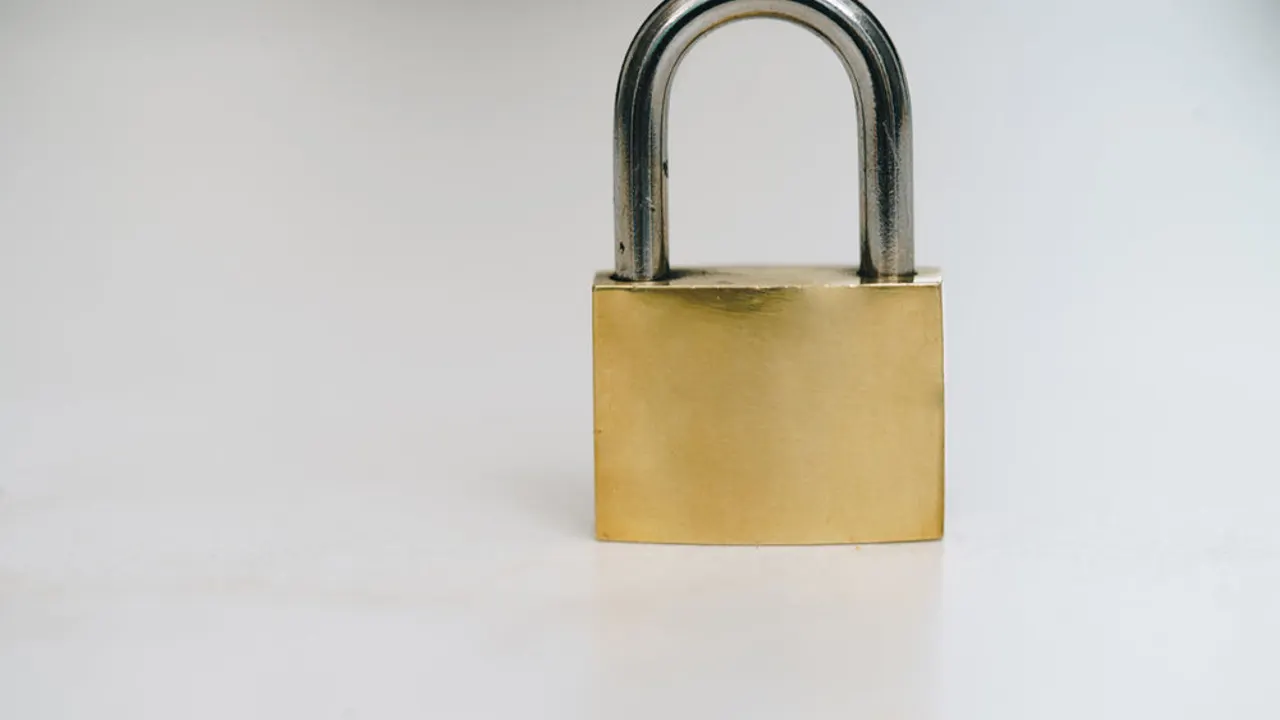Padlock close up.